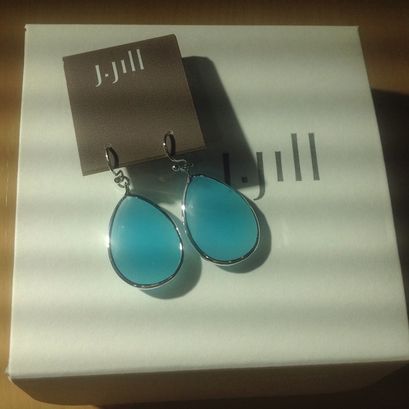 J. Jill NEW Gorgeous faceted teardrop earrings NWT - Picture 3 of 3